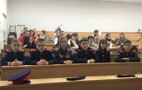 Ученики школы приняли участие в открытии Всероссийского семинара-практикума по казачьей культуре.